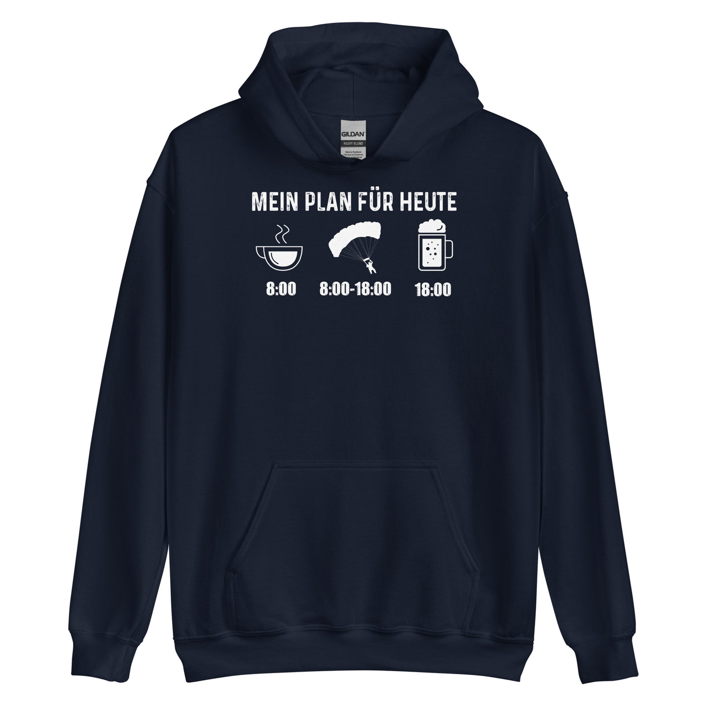 Mein Plan Für Heute 1 - Unisex Hoodie berge xxx yyy zzz Navy