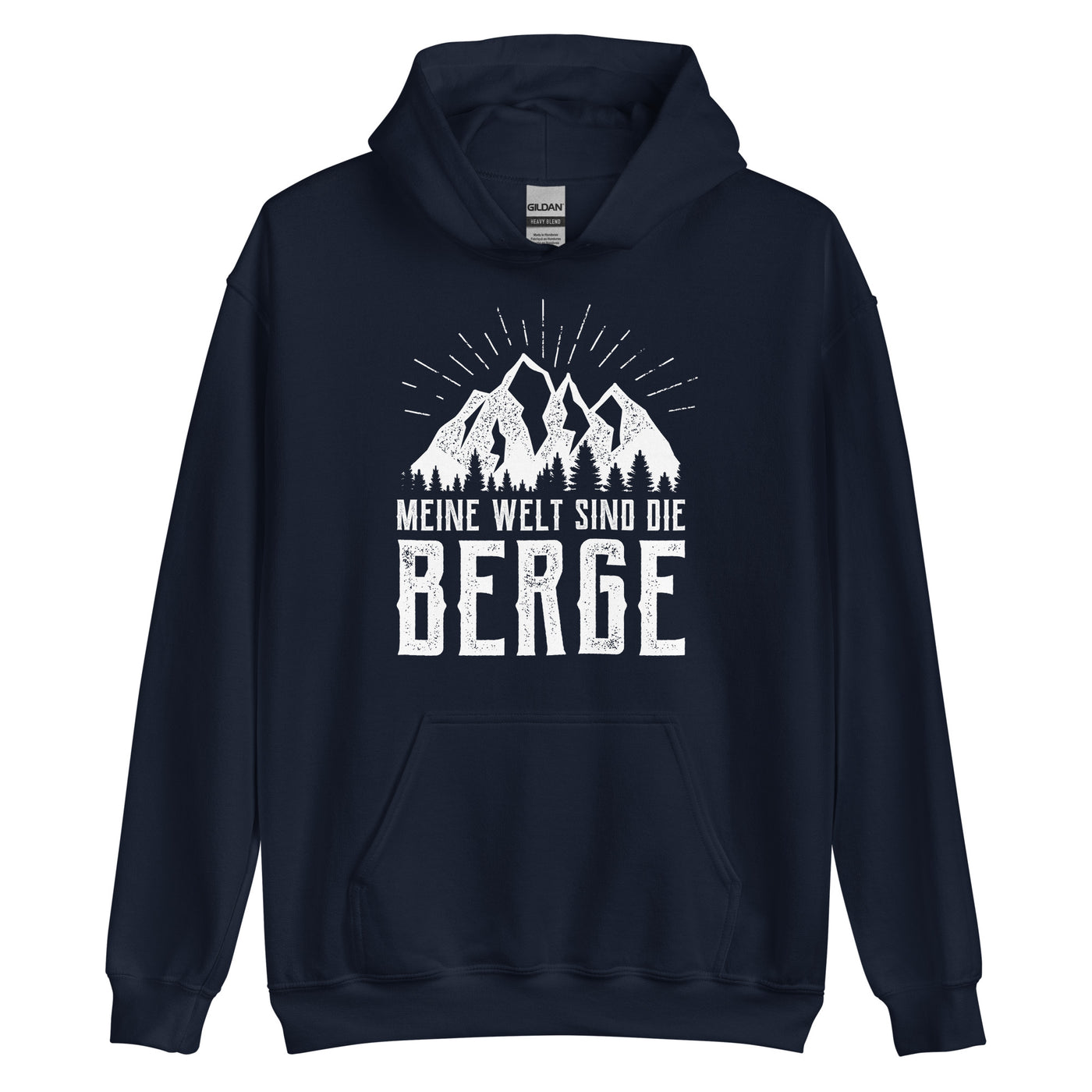 Meine Welt sind die Berge - Unisex Hoodie berge xxx yyy zzz Navy