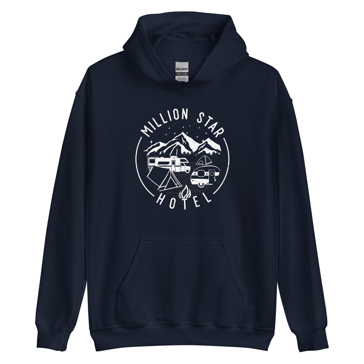 Million Star Hotel - Unisex Hoodie camping xxx yyy zzz Navy