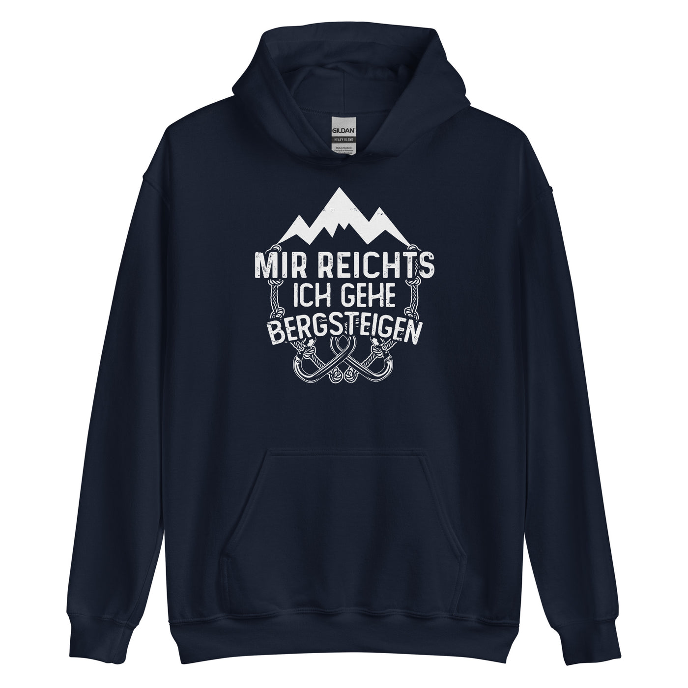 Mir reichts ich geh bergsteigen - Unisex Hoodie berge klettern xxx yyy zzz Navy