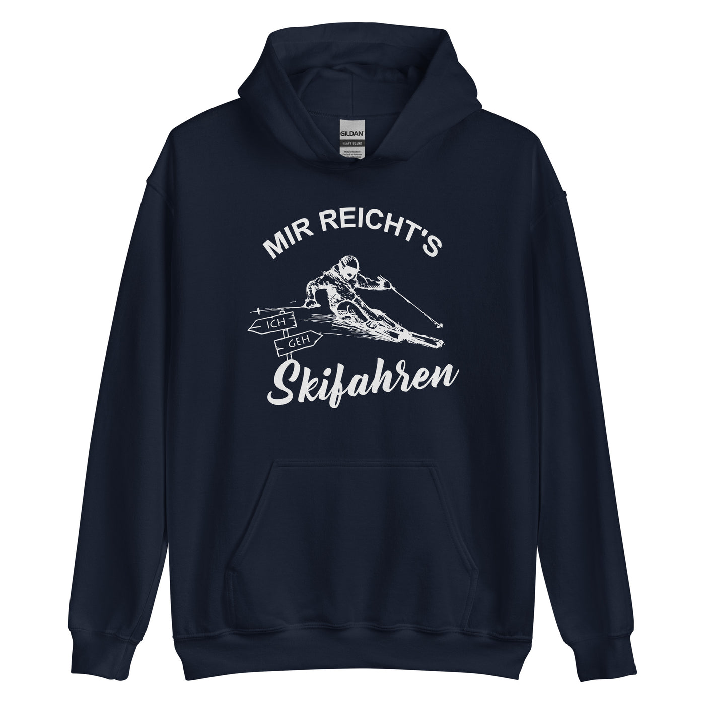 Mir reichts ich geh Skifahren - Unisex Hoodie klettern ski xxx yyy zzz Navy