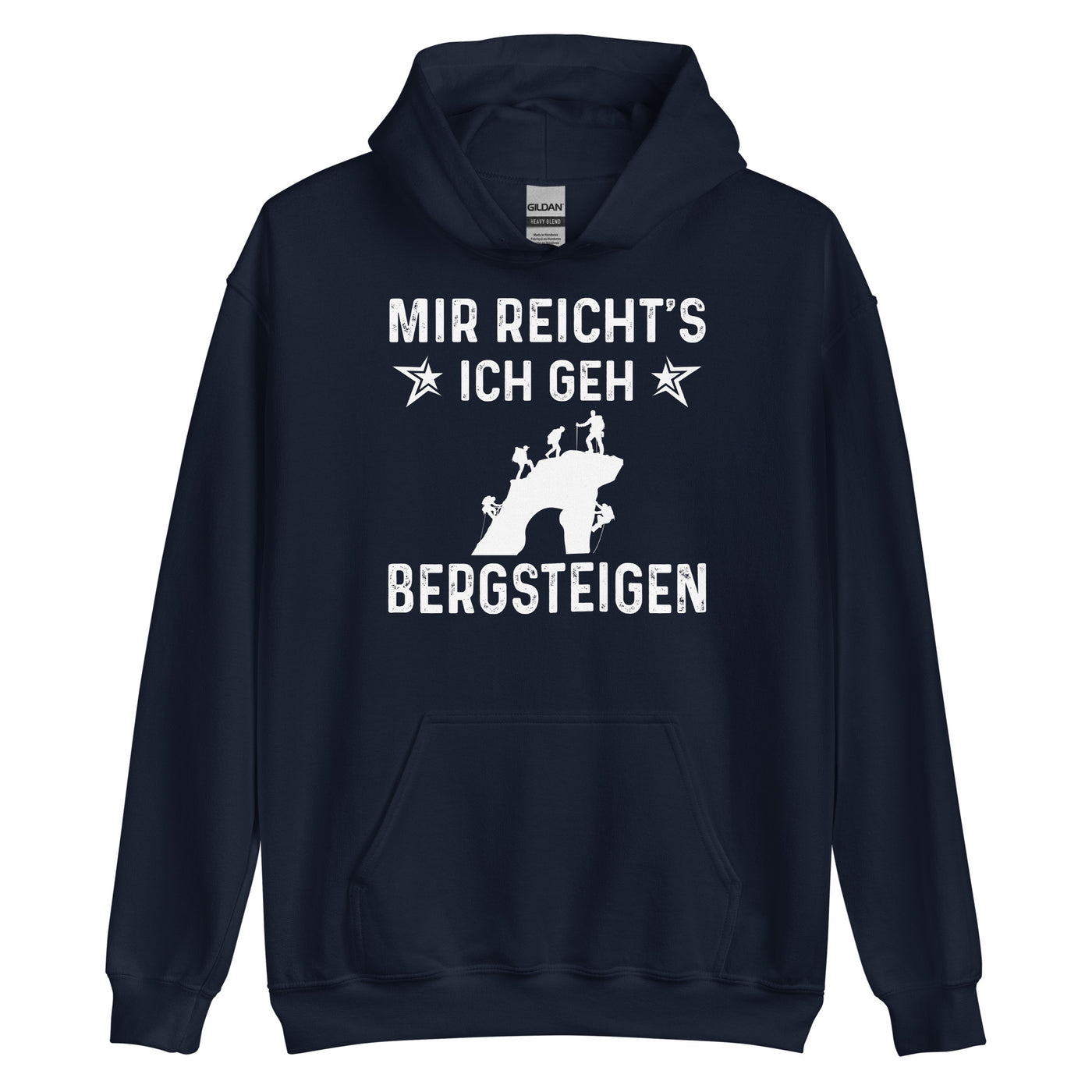 Mir Reicht's Ich Gen Bergsteigen - Unisex Hoodie klettern xxx yyy zzz Navy