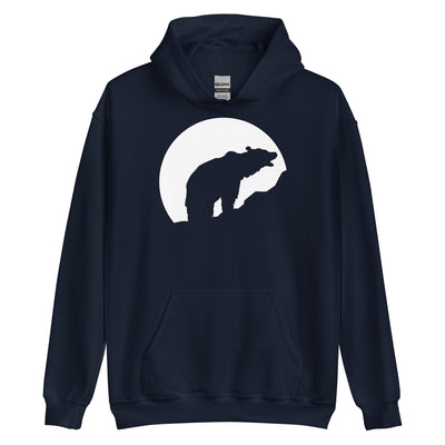 Moon - Bear - Unisex Hoodie camping xxx yyy zzz Navy