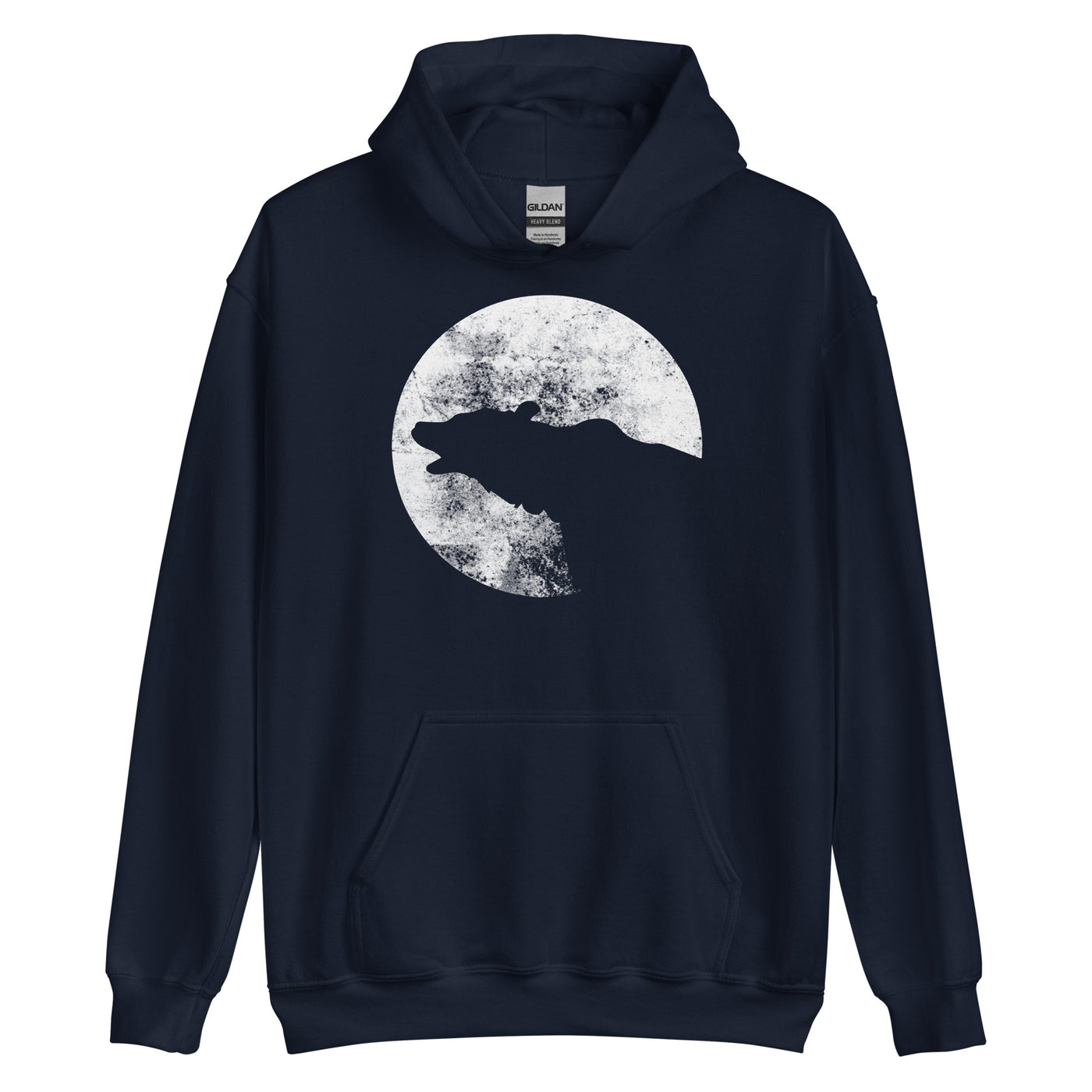 Moon - Bear - Unisex Hoodie camping xxx yyy zzz Navy