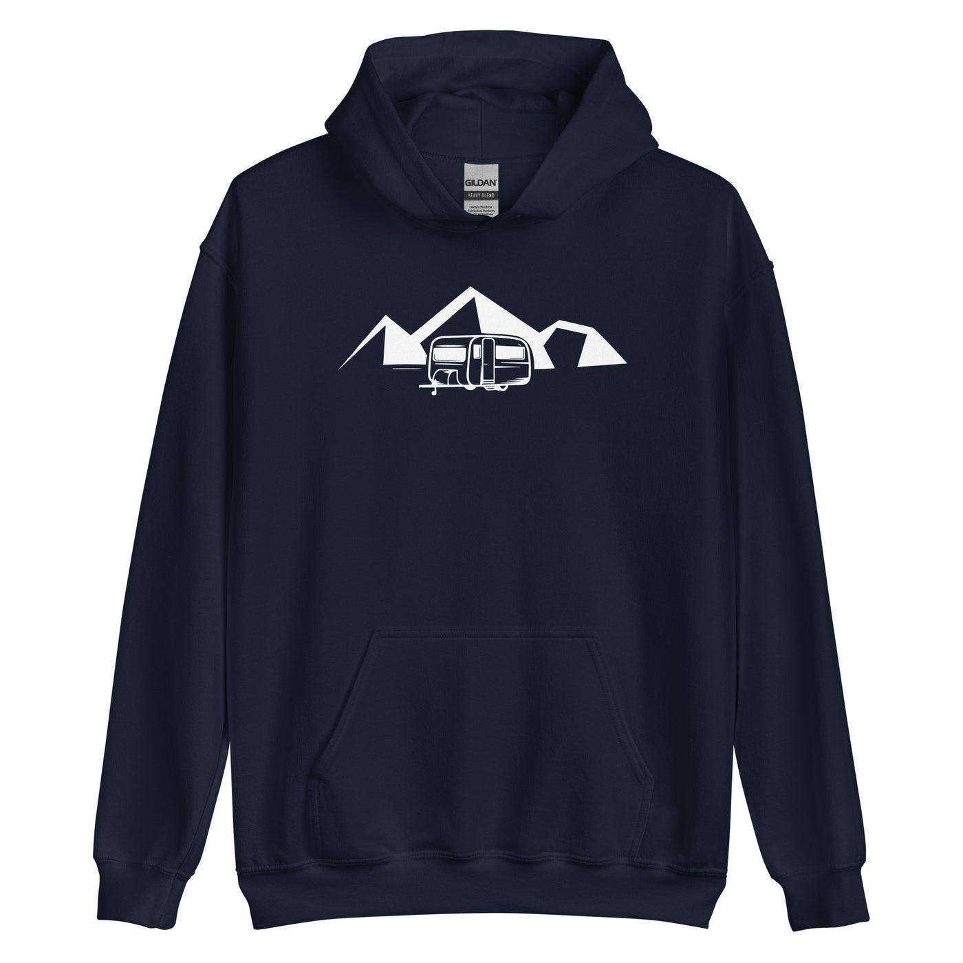 Berge - Camping Caravan - Unisex Hoodie camping xxx yyy zzz Navy