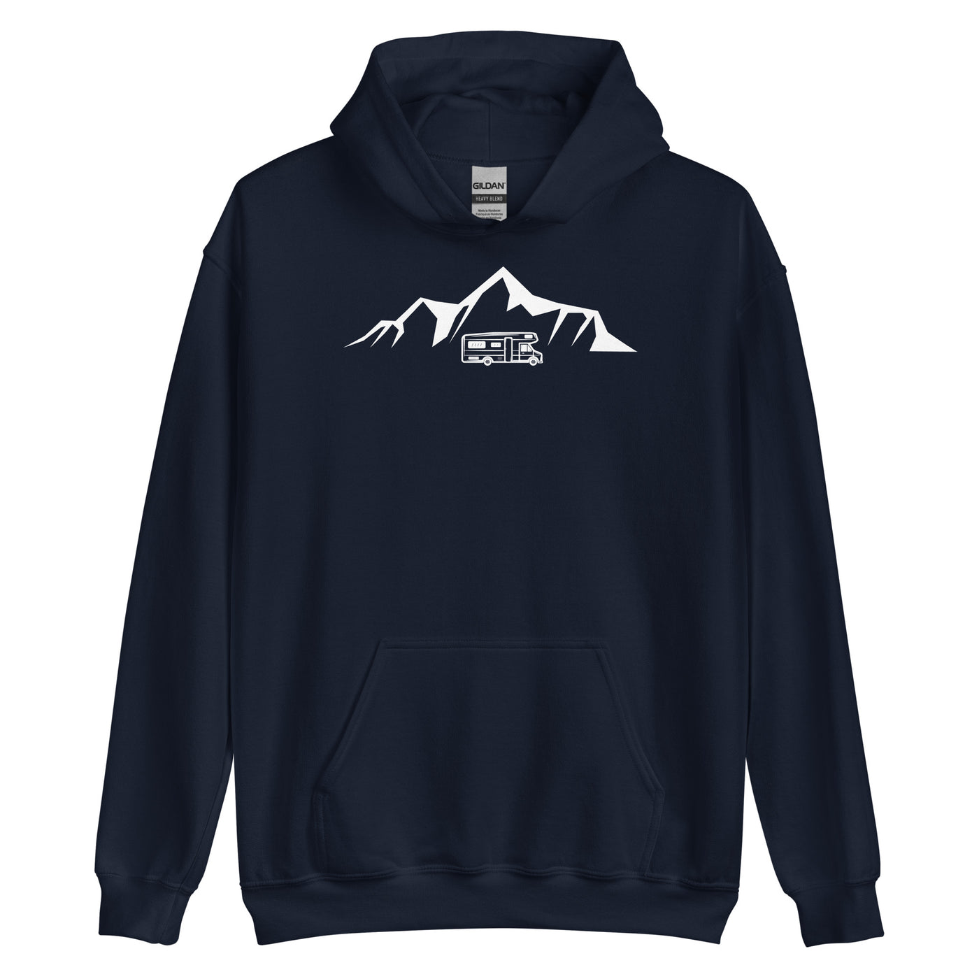 Berge - Camping Van - Unisex Hoodie camping xxx yyy zzz Navy