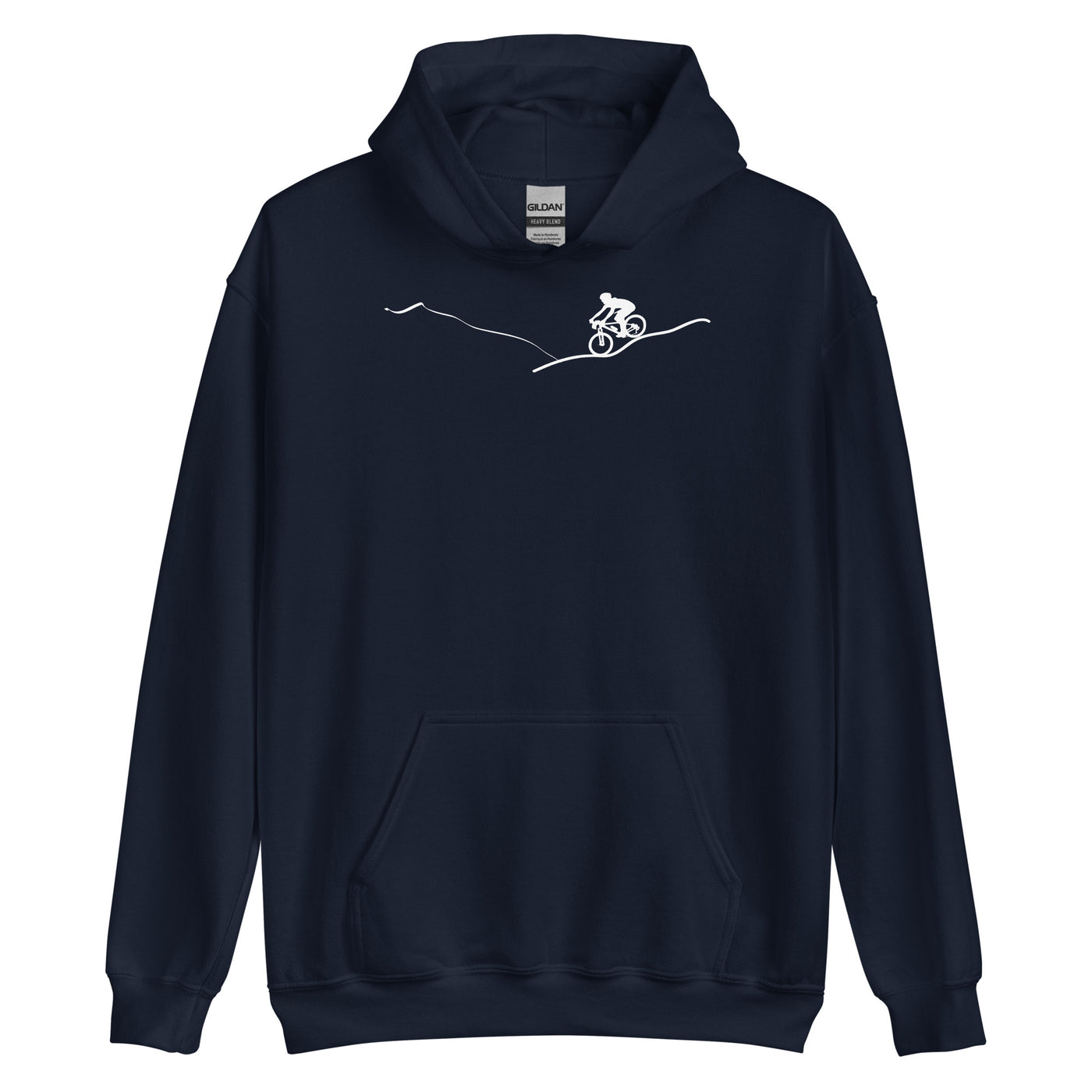 Berge - Radfahren - (15) - Unisex Hoodie fahrrad xxx yyy zzz Navy