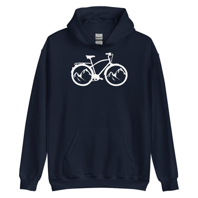 Berge - Radfahren - (17) - Unisex Hoodie fahrrad xxx yyy zzz Navy