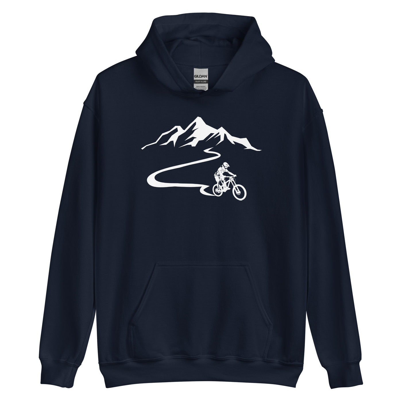 Berge - Mountainbike - (M) (13) - Unisex Hoodie xxx yyy zzz Navy