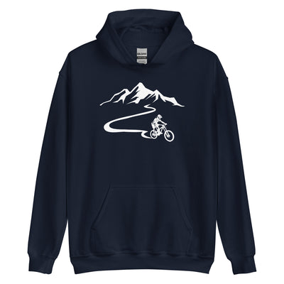 Berge - Mountainbike - (M) (13) - Unisex Hoodie xxx yyy zzz Navy