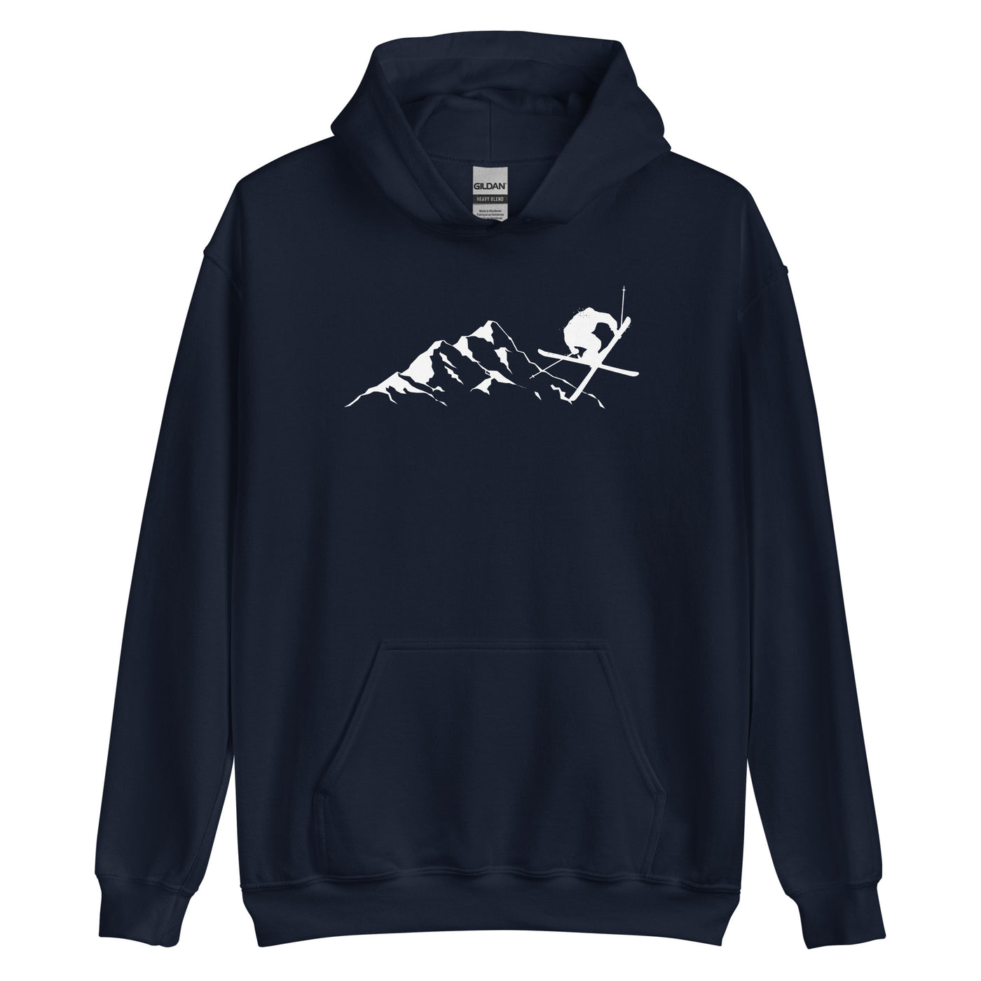 Berge - Skifahren - (15) - Unisex Hoodie klettern ski xxx yyy zzz Navy