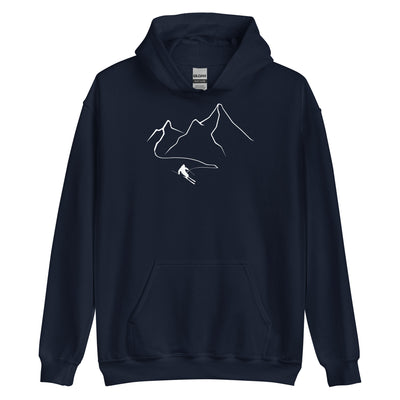 Berge - Skifahren - (32) - Unisex Hoodie klettern ski xxx yyy zzz Navy