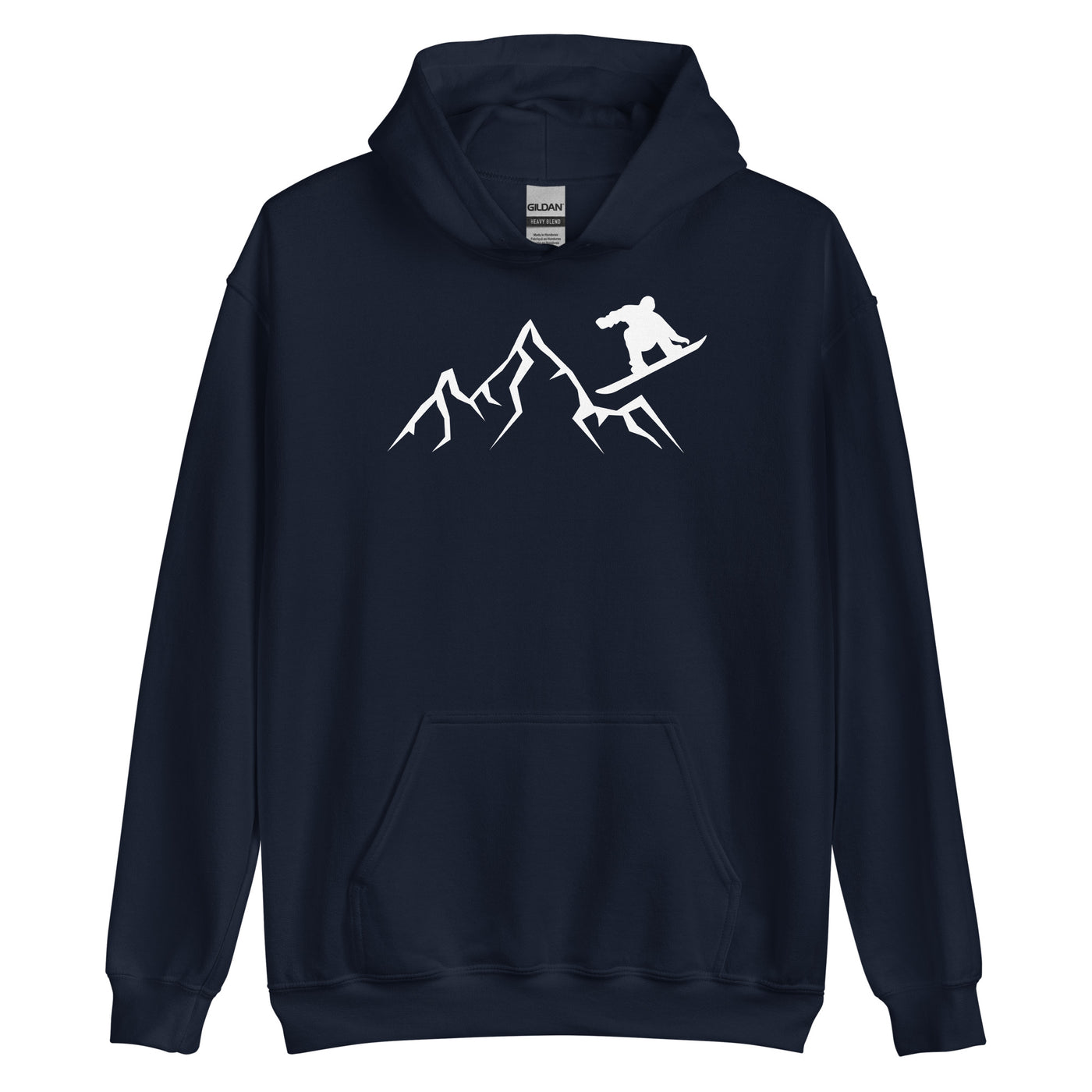 Berge - Snowboarding - (24) - Unisex Hoodie snowboarden xxx yyy zzz Navy