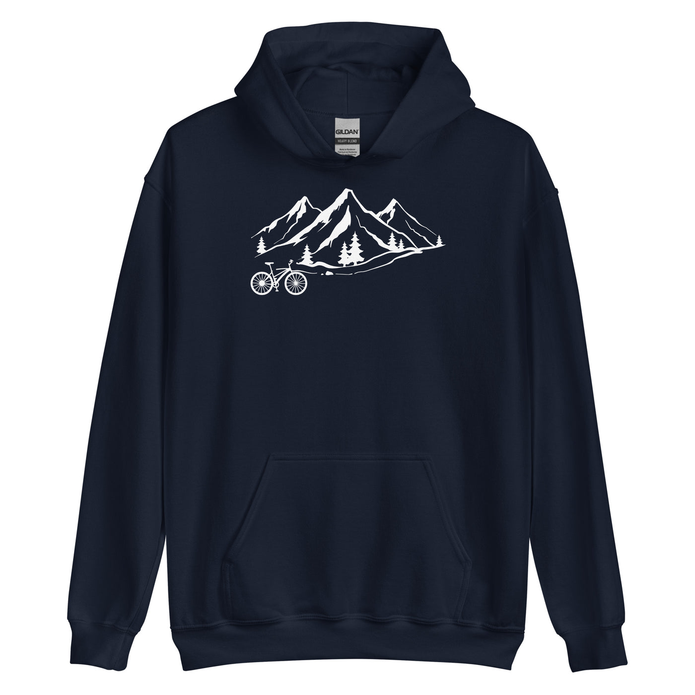 Berge 1 und Fahrrad - Unisex Hoodie fahrrad xxx yyy zzz Navy