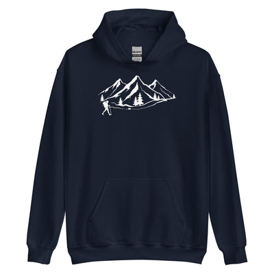 Berge 1 und Wandern - Unisex Hoodie wandern xxx yyy zzz Navy