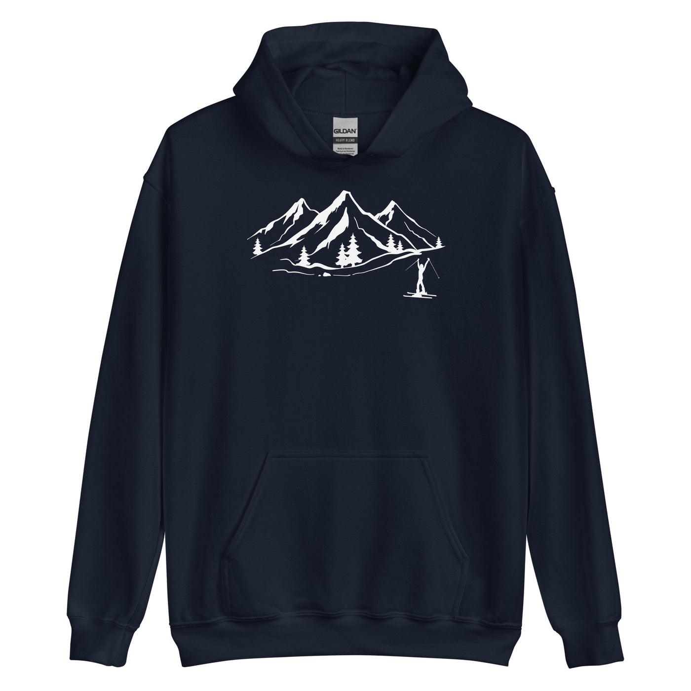 Berge 1 und Skifahren - Unisex Hoodie klettern ski xxx yyy zzz Navy