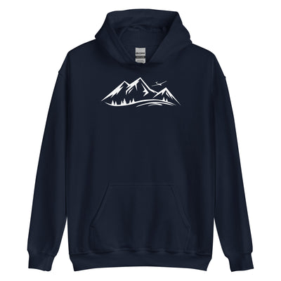 Berge und Segelflugzeug - Unisex Hoodie berge xxx yyy zzz Navy