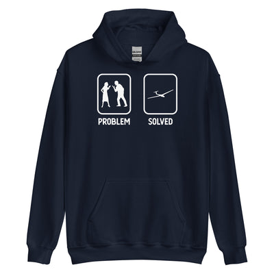 Problem Solved - Segelflugzeug - Unisex Hoodie berge xxx yyy zzz Navy