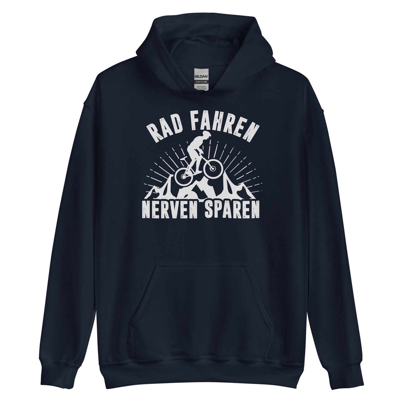 Rad fahren Nerven sparen - Unisex Hoodie fahrrad xxx yyy zzz Navy