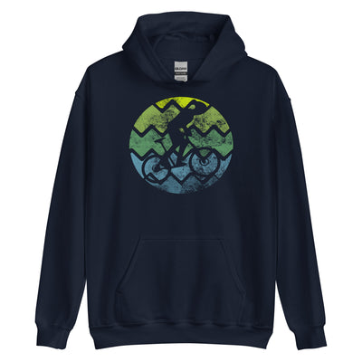 Retro - Radfahren - Unisex Hoodie fahrrad xxx yyy zzz Navy