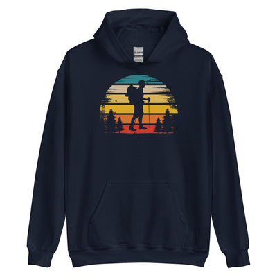 Retro Sonne und Wandern - Unisex Hoodie wandern xxx yyy zzz Navy