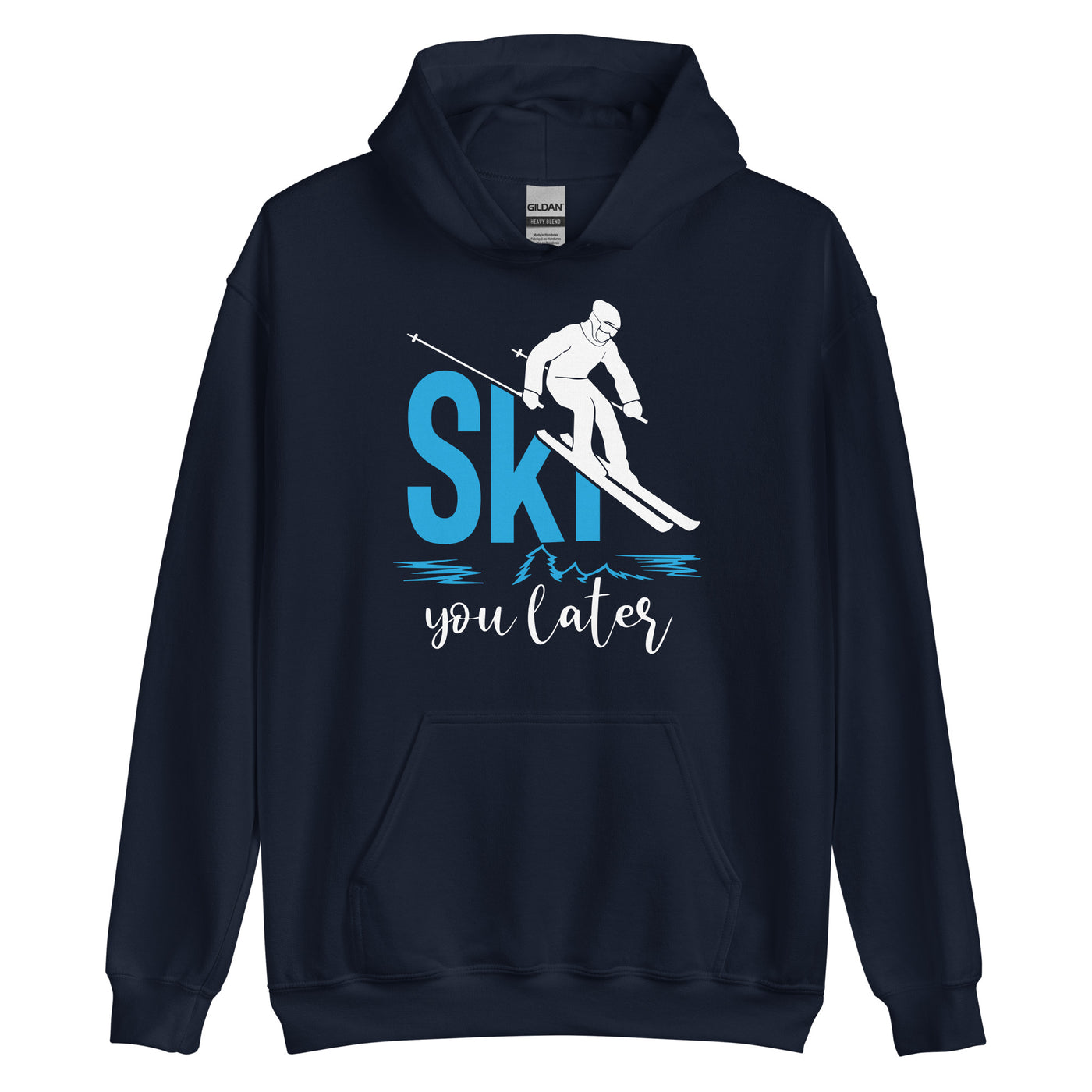 Ski you later - (S.K) - Unisex Hoodie klettern xxx yyy zzz Navy