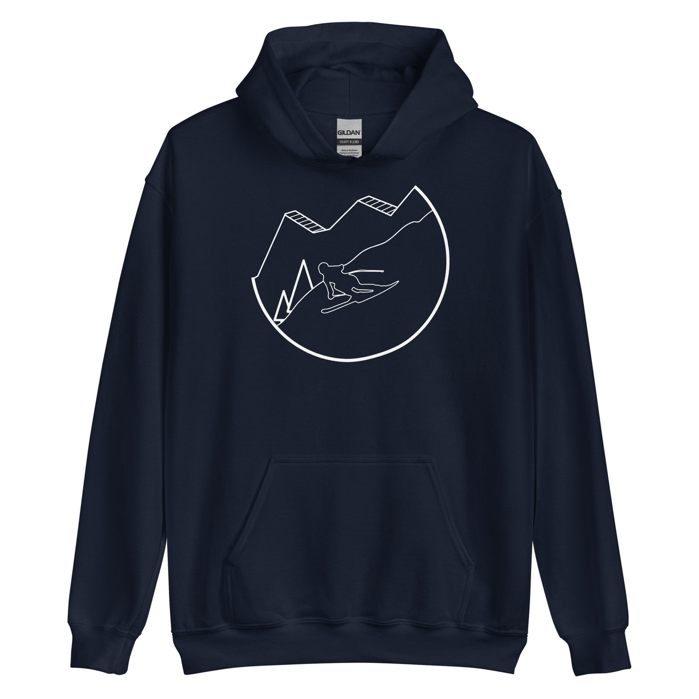 Skifahren - (49) - Unisex Hoodie klettern ski xxx yyy zzz Navy