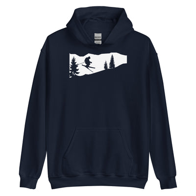 Skifahren - (51) - Unisex Hoodie klettern ski xxx yyy zzz Navy