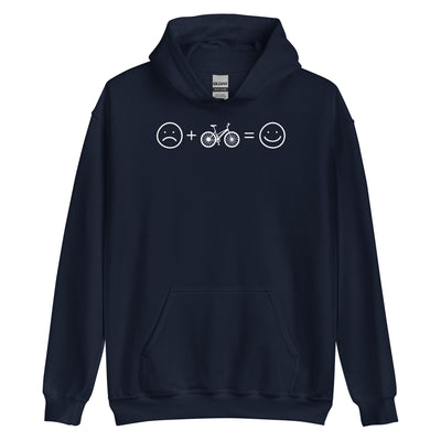 Lächelndes Gesicht und Fahrrad - Unisex Hoodie fahrrad xxx yyy zzz Navy