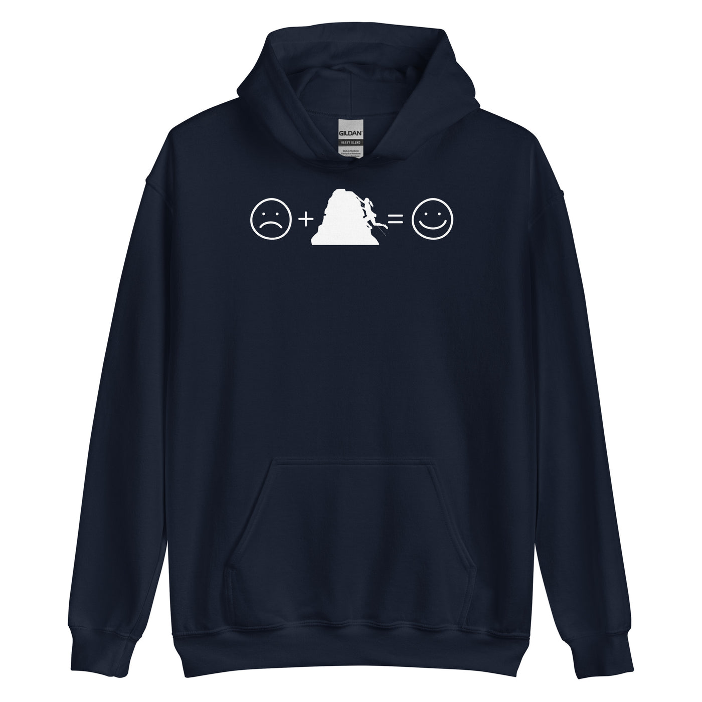 Lächelndes Gesicht und Klettern - Unisex Hoodie klettern xxx yyy zzz Navy