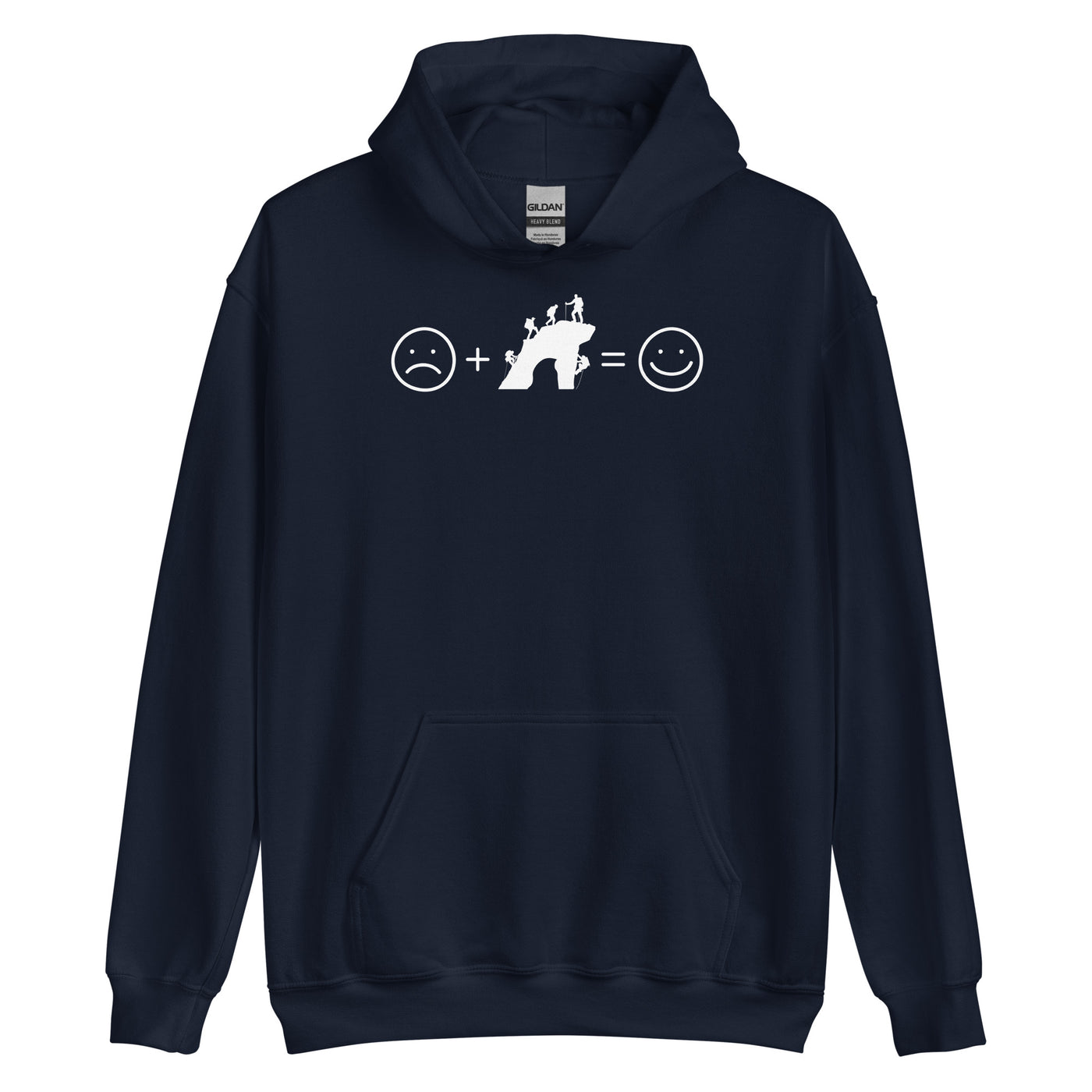 Lächelndes Gesicht und Klettern - Unisex Hoodie klettern xxx yyy zzz Navy