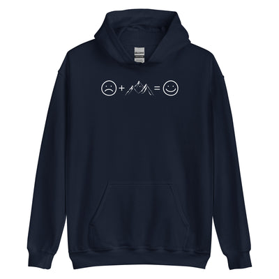 Lächelndes Gesicht und Berge - Unisex Hoodie berge xxx yyy zzz Navy