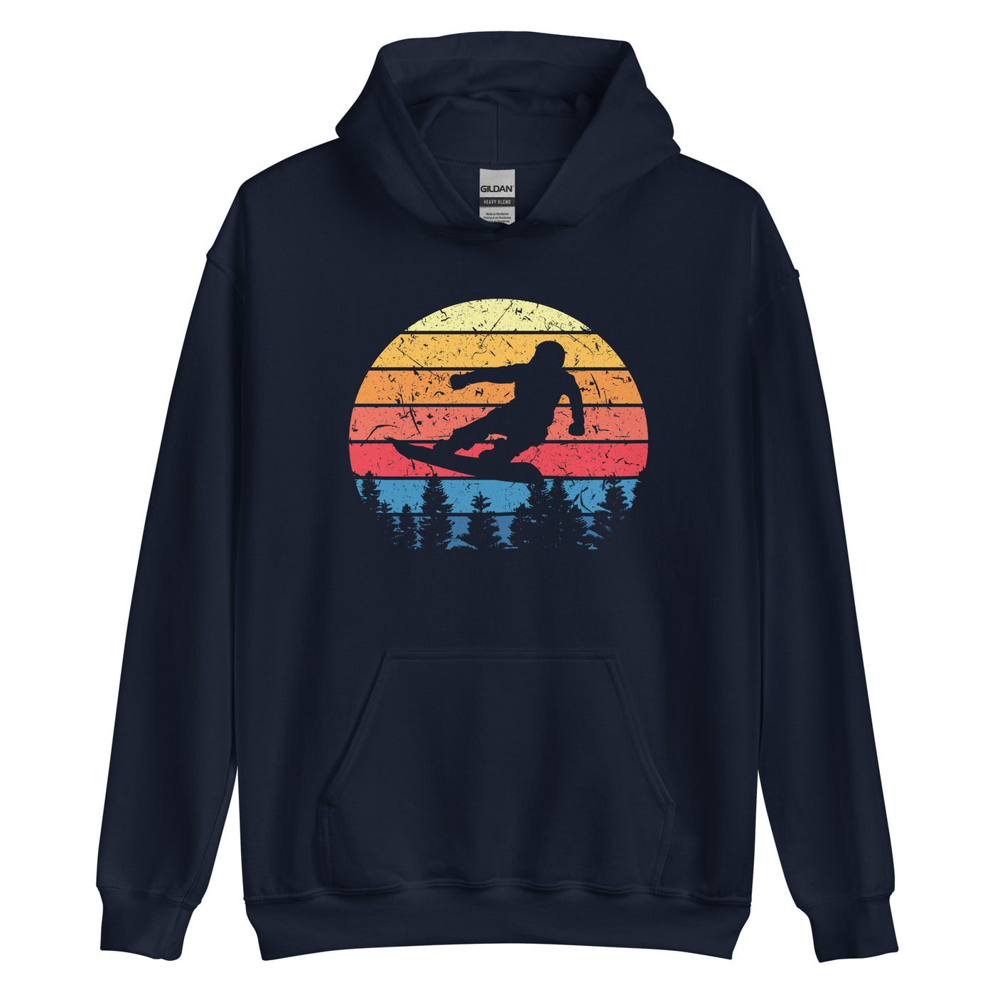 Snowboard Vintage - Unisex Hoodie snowboarden xxx yyy zzz Navy