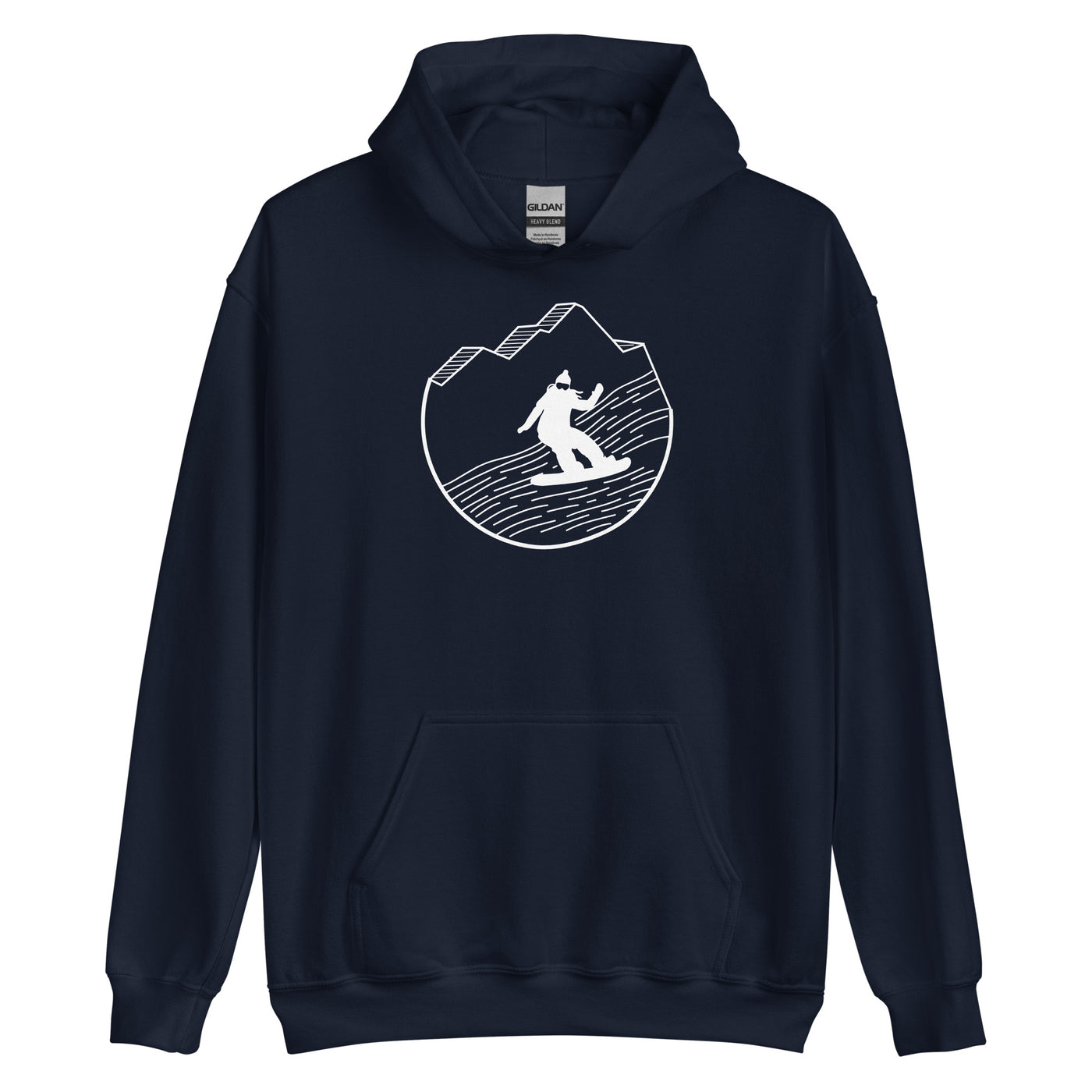 Snowboarding - (15) - Unisex Hoodie snowboarden xxx yyy zzz Navy