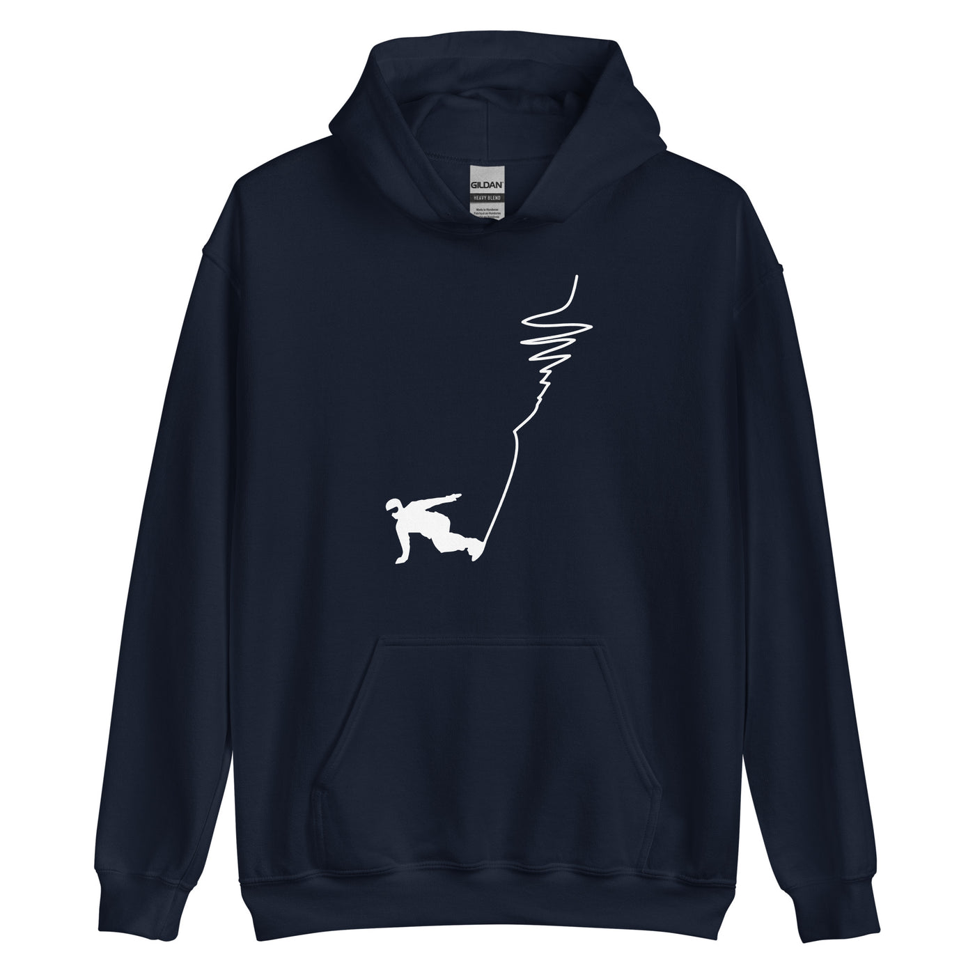 Snowboarding - (19) - Unisex Hoodie snowboarden xxx yyy zzz Navy