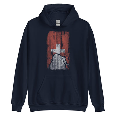 Schweizer Flagge 1 und Klettern - Unisex Hoodie klettern xxx yyy zzz Navy