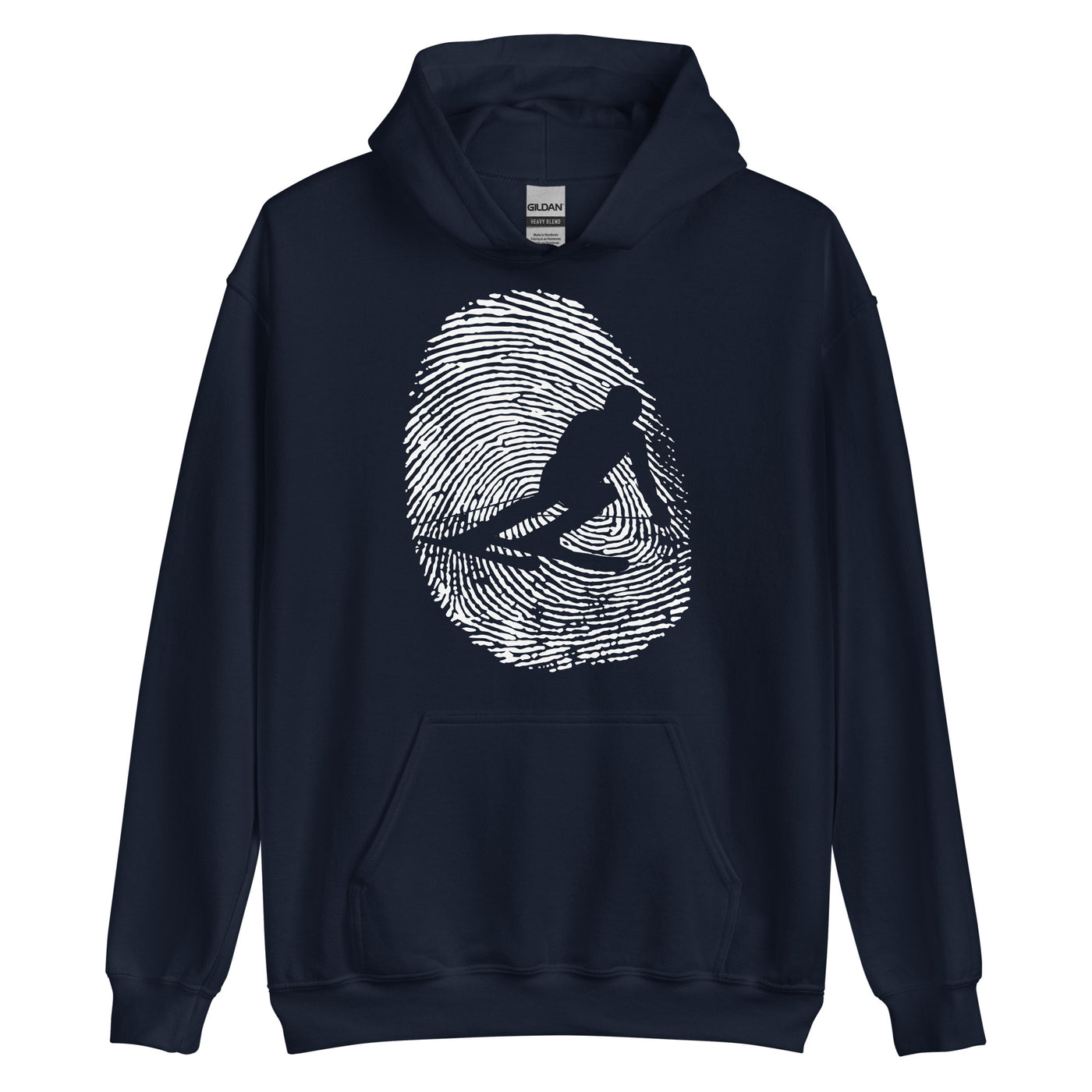 Thumb Print - Skifahren - Unisex Hoodie klettern ski xxx yyy zzz Navy