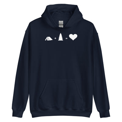 Baum - Herz - Camping - Unisex Hoodie camping xxx yyy zzz Navy