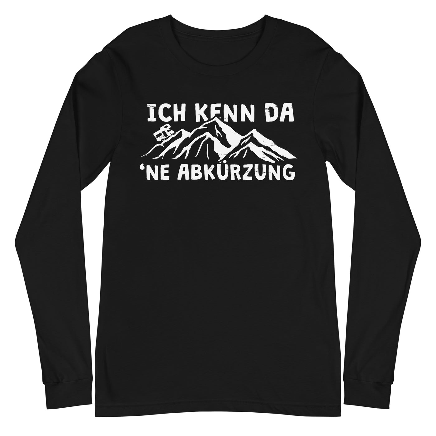 Ich kenn da ne Abkürzung - Wohnmobil - Longsleeve (Unisex) camping xxx yyy zzz Black