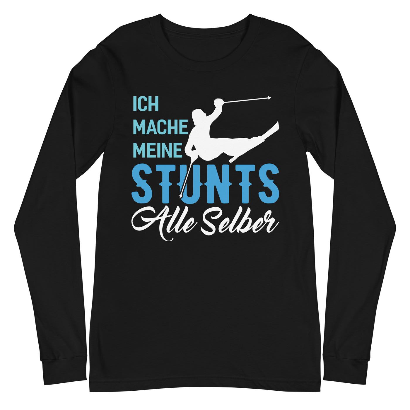 Ich mache meine Stunts alle selber - (S.K) - Longsleeve (Unisex) klettern xxx yyy zzz Black