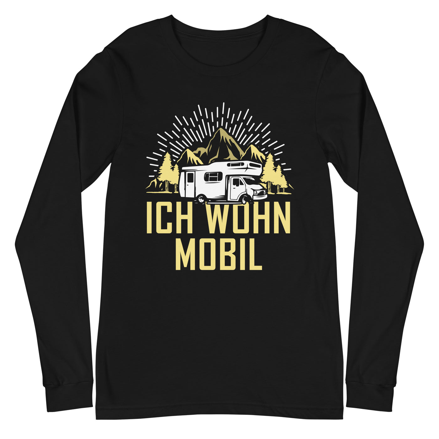 Ich wohn mobil - Longsleeve (Unisex) camping xxx yyy zzz Black