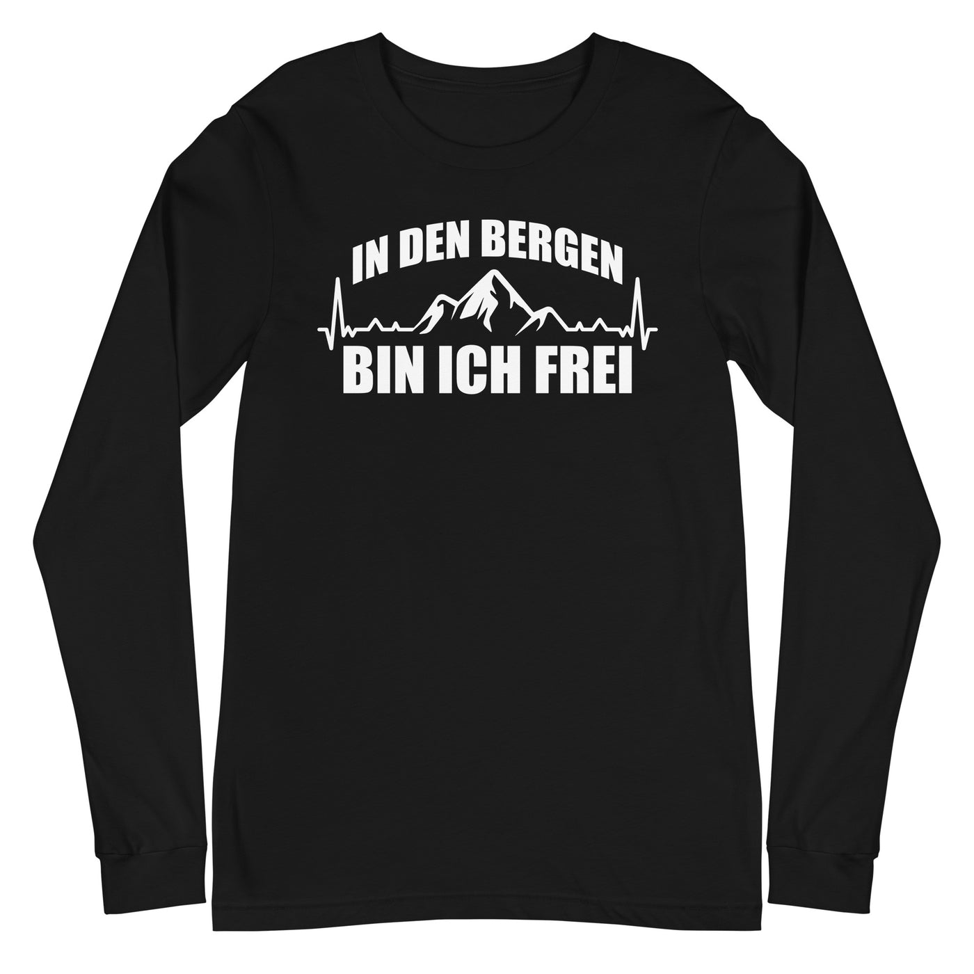 In Den Bergen Bin Ich Frei 1 - Longsleeve (Unisex) berge xxx yyy zzz Black