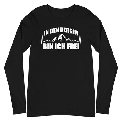 In Den Bergen Bin Ich Frei 1 - Longsleeve (Unisex) berge xxx yyy zzz Black