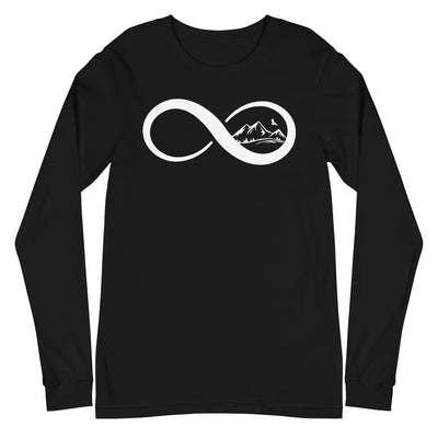 Infinity and Mountain - Longsleeve (Unisex) berge xxx yyy zzz Black