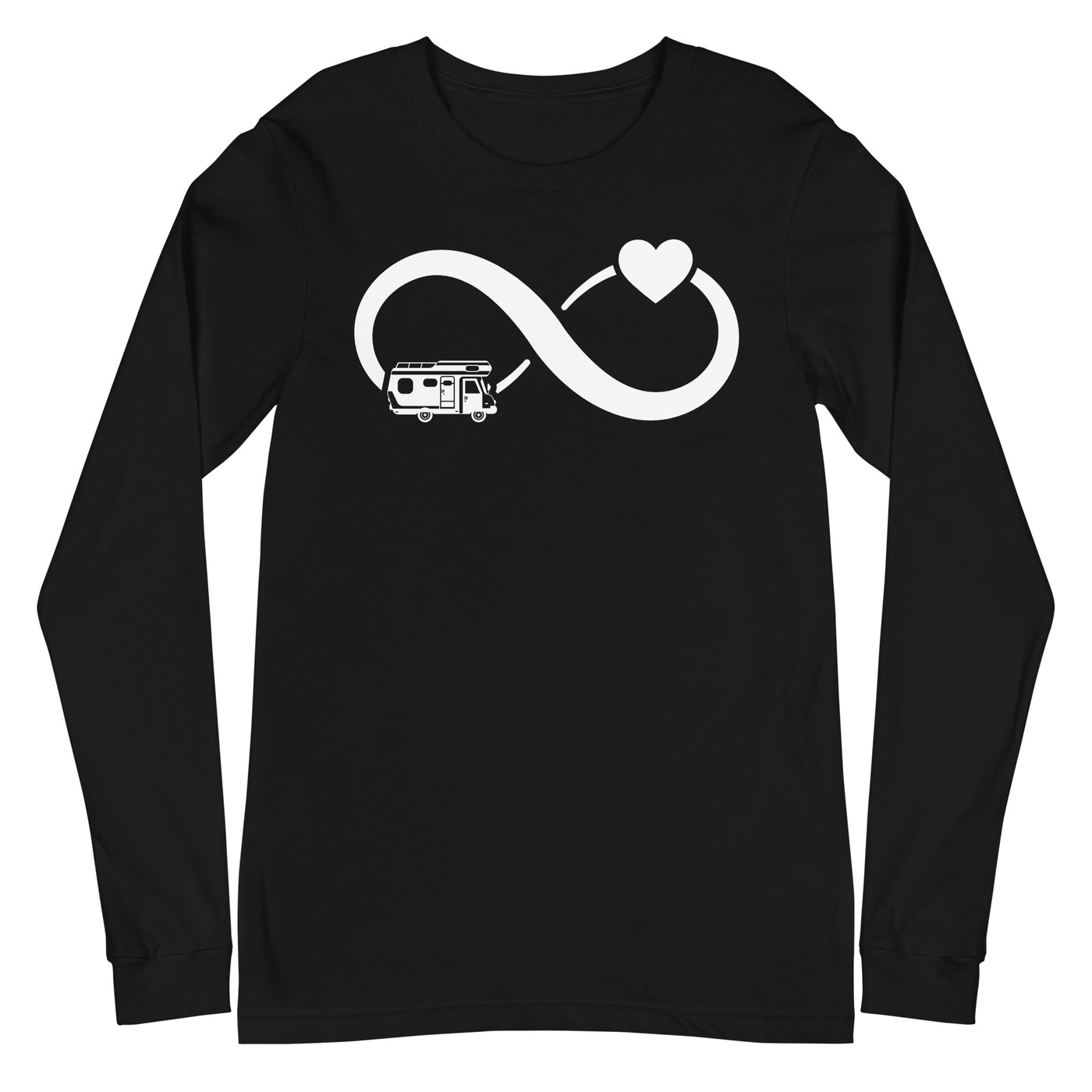 Infinity Heart and Camping - Longsleeve (Unisex) camping xxx yyy zzz Black