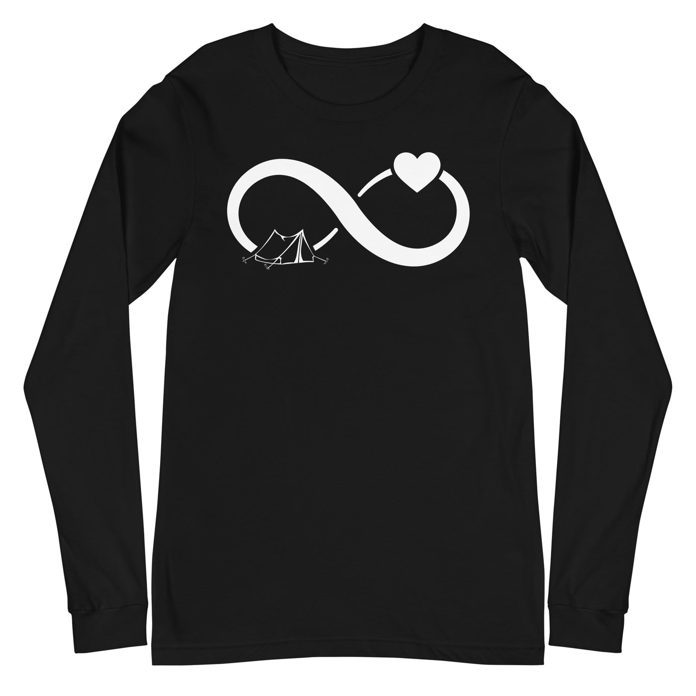 Infinity Heart and Camping 1 - Longsleeve (Unisex) camping xxx yyy zzz Black