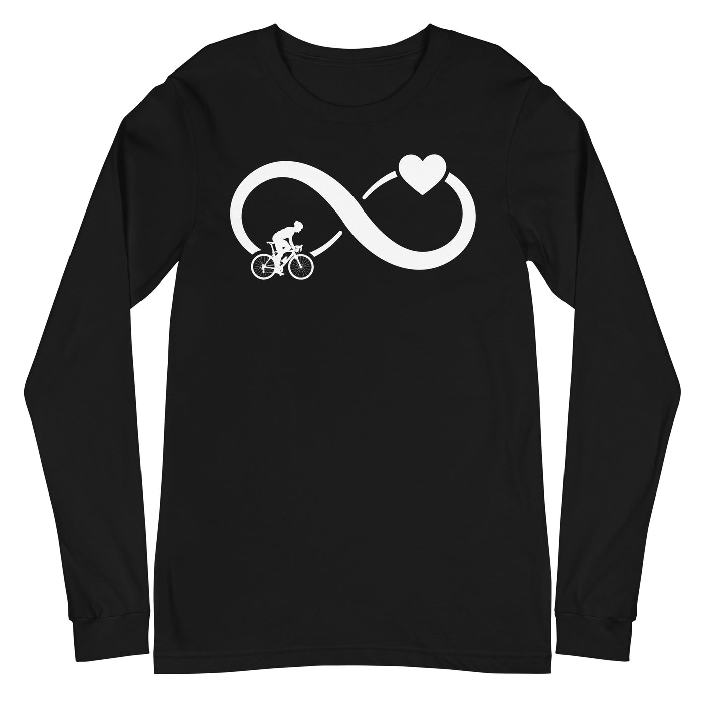 Infinity Heart and Cycling 1 - Longsleeve (Unisex) fahrrad xxx yyy zzz Black