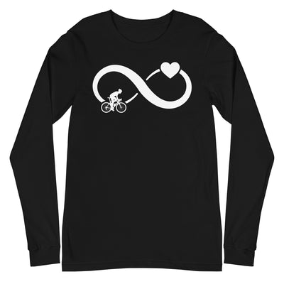 Infinity Heart and Cycling 1 - Longsleeve (Unisex) fahrrad xxx yyy zzz Black