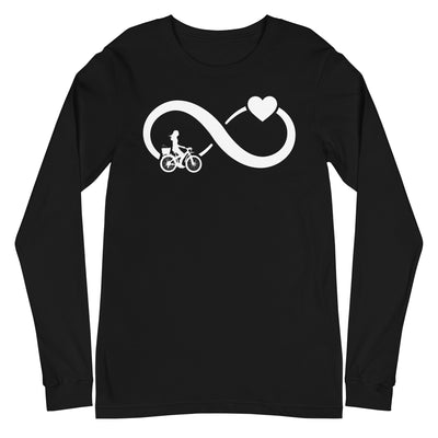 Infinity Heart and Cycling 2 - Longsleeve (Unisex) fahrrad xxx yyy zzz Black