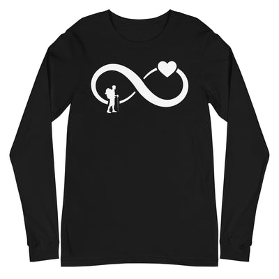 Infinity Heart and Hiking - Longsleeve (Unisex) wandern xxx yyy zzz Black